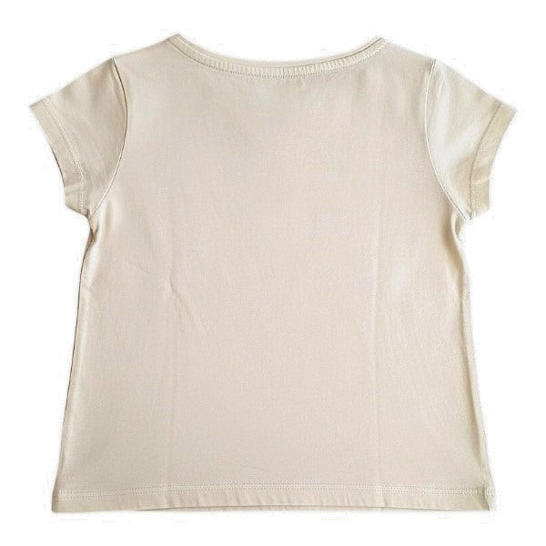 Polera manga corta Algodón Crema Marca Zara 10 A Estado Casi tiki