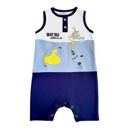 Enterito Algodón Multicolor Marca Baby harvest 6-9 M Estado Tiki taka