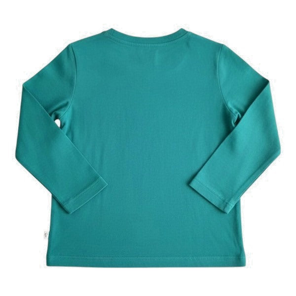 Polera manga larga Algodón Verde Marca Old Navy 2 A Estado Casi tiki
