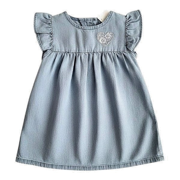 Vestido Mezclilla Azul Marca Carter's 6 M Estado Casi tiki