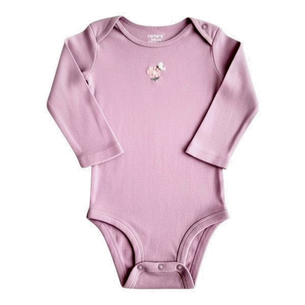 Body Manga Larga Algodón Lila Marca Carter's 18 M Estado Casi tiki