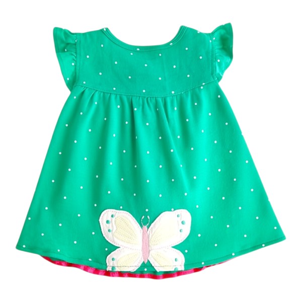 Vestido Algodón Verde Marca Carter's 6 M Estado Casi tiki