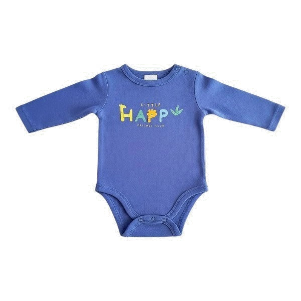 Body Manga Larga Algodón Azul Marca Baby harvest 0-3 M Estado Casi tiki
