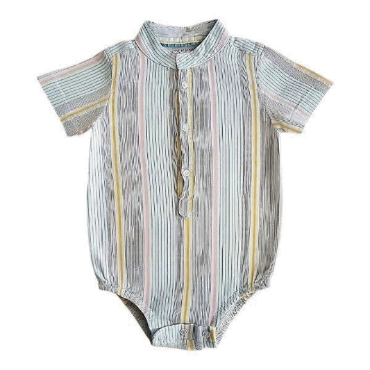 Body camisa Tela Multicolor Marca Otra 9-12 M Estado Casi tiki