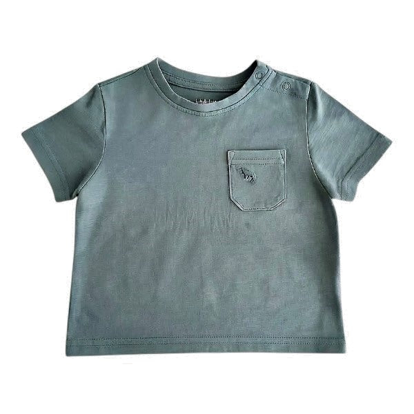 Polera manga corta Algodón Verde Marca Yamp! 18 M Estado Casi tiki
