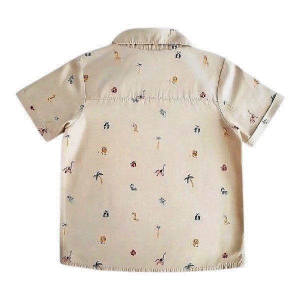 Camisa Tela Crema Marca Urb 2 A Estado Tiki taka