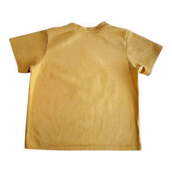 Polera manga corta Algodón Mostaza Marca Urb 2 A Estado Casi tiki