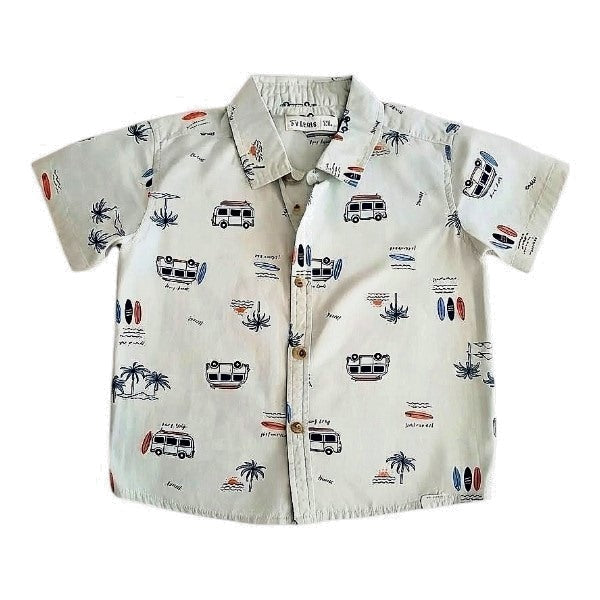 Camisa Tela Diseños Marca Tribu 18 M Estado Casi tiki
