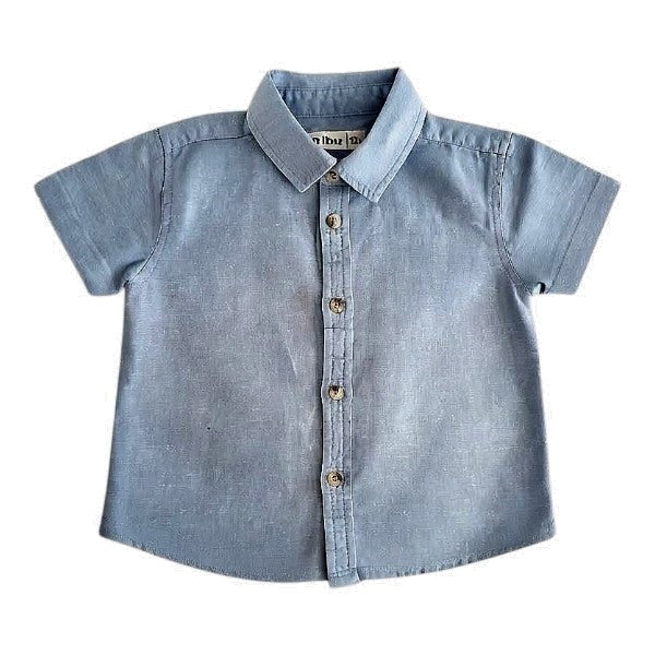 Camisa Mezclilla Celeste Marca Tribu 12 M Estado Casi tiki