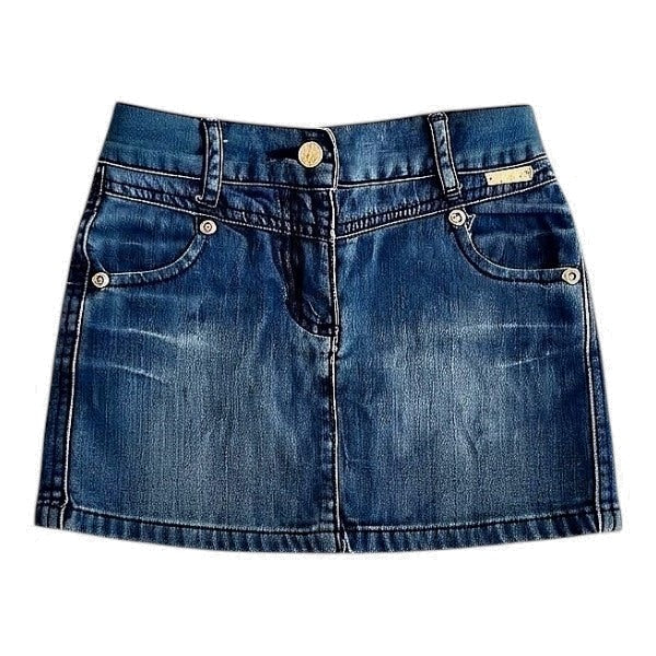 Falda Mezclilla Azul Marca Baby harvest 18 M Estado Casi tiki