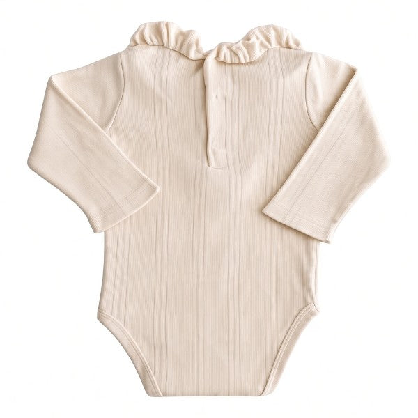Body Manga Larga Algodón Crema Marca Opaline 0-3 M Estado Casi tiki