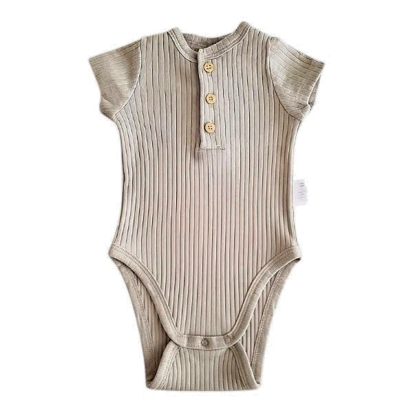 Body Manga Corta Algodón Verde agua Marca Colloky 0-3 M Estado Casi tiki