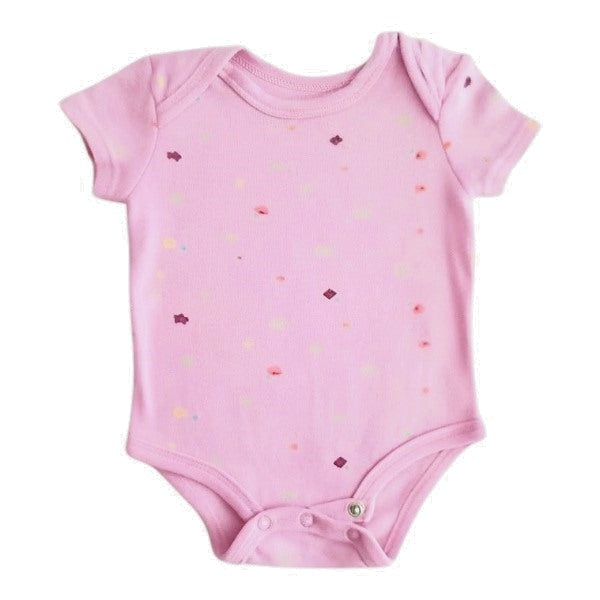 Body Manga Corta Algodón Rosa Marca Yamp! 0-3 M Estado Casi tiki