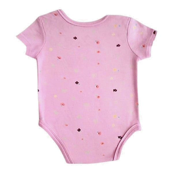 Body Manga Corta Algodón Rosa Marca Yamp! 0-3 M Estado Casi tiki