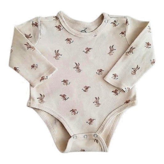 Body Manga Larga Algodón Diseños Marca Boulevard 3-6 M Estado Casi tiki