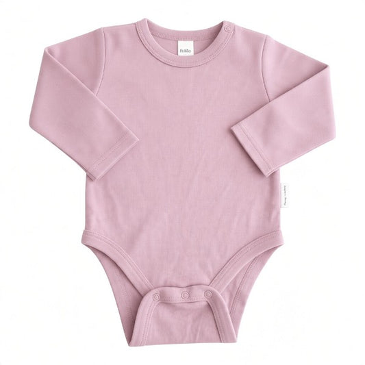 Body Manga Larga Algodón Lila Marca Colloky 0-3 M Estado Casi tiki