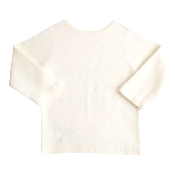 Polera manga larga Algodón Crema Marca Otra 3-6 M Estado Casi tiki