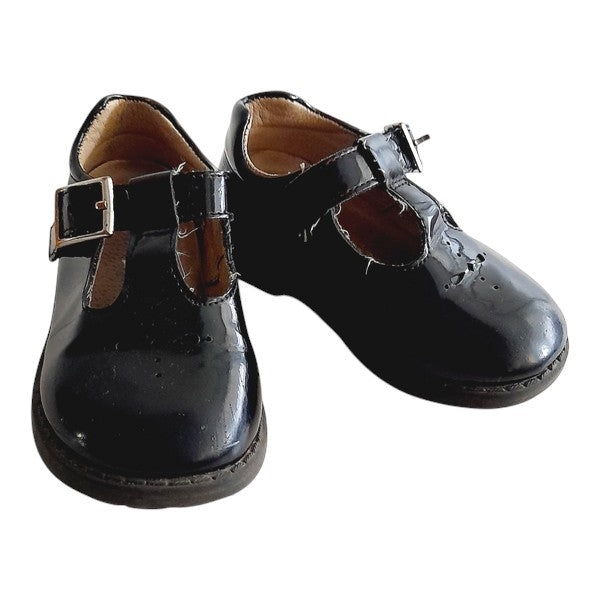 Zapato duro Cuerina Negro Marca Opaline 23 Estado Casi tiki