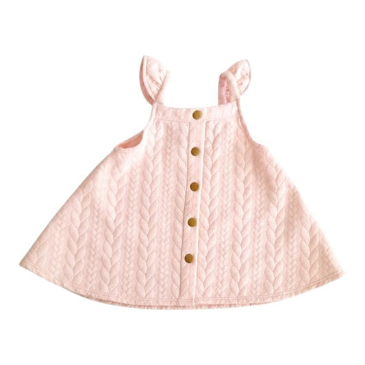 Vestido Algodón Rosa Marca Otra 18 M Estado Tiki taka