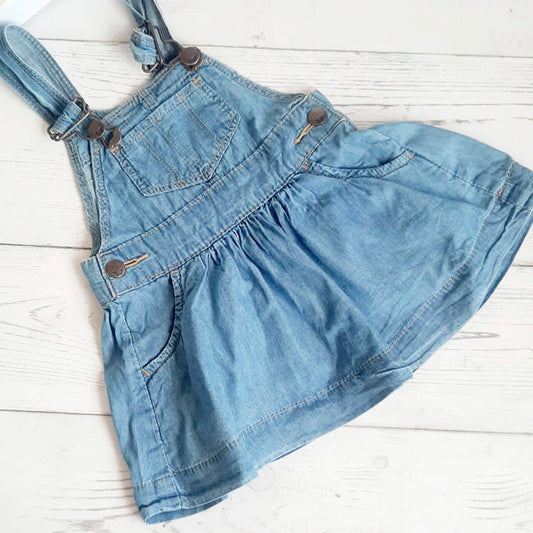 Vestido Vestido tela tipo jeans 6 meses Marca Yamp! Estado Tiki taka