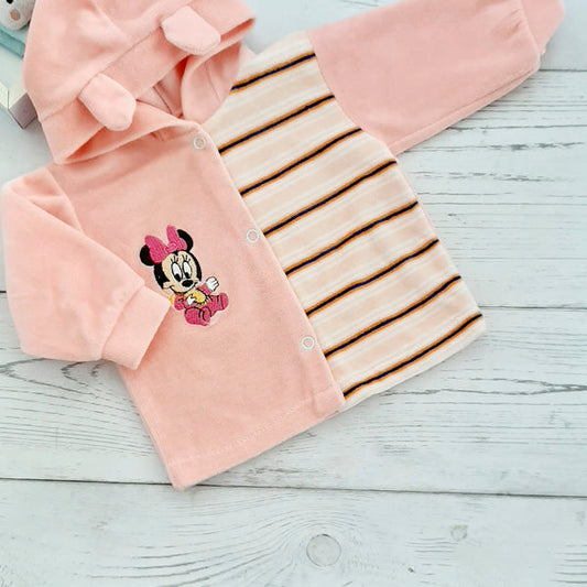 Polerón de plush color coral  de 0-3 meses Marca Genérica Estado Tiki taka