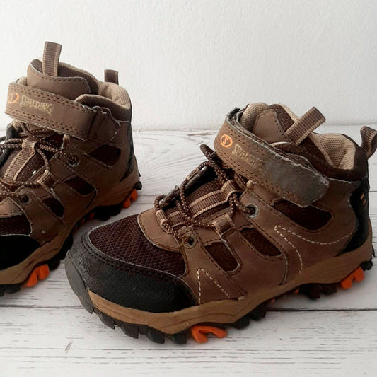 Zapatilla dura café trekking con velcro talla 27 Marca Genérica Estado Casi tiki