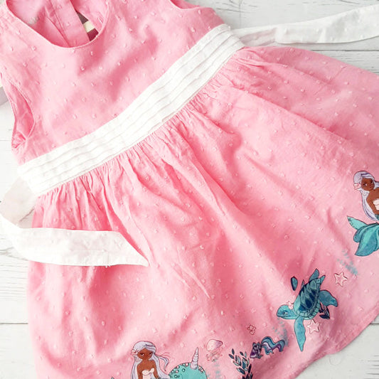 Vestido tela rosa 18 meses Marca Limonada Estado Tiki taka
