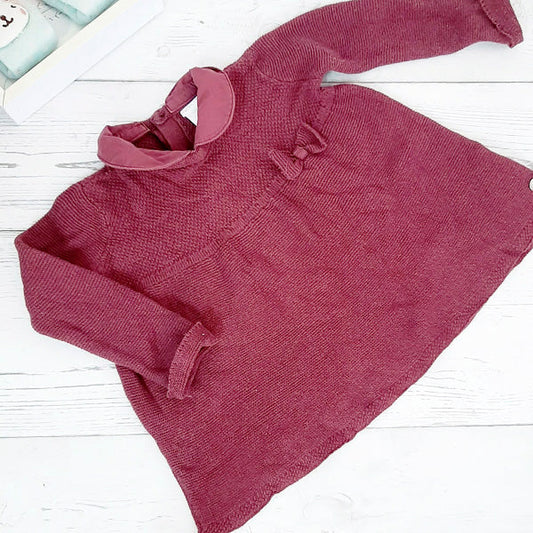 Vestido algodón morado 6 meses Marca Opaline Estado Casi tiki